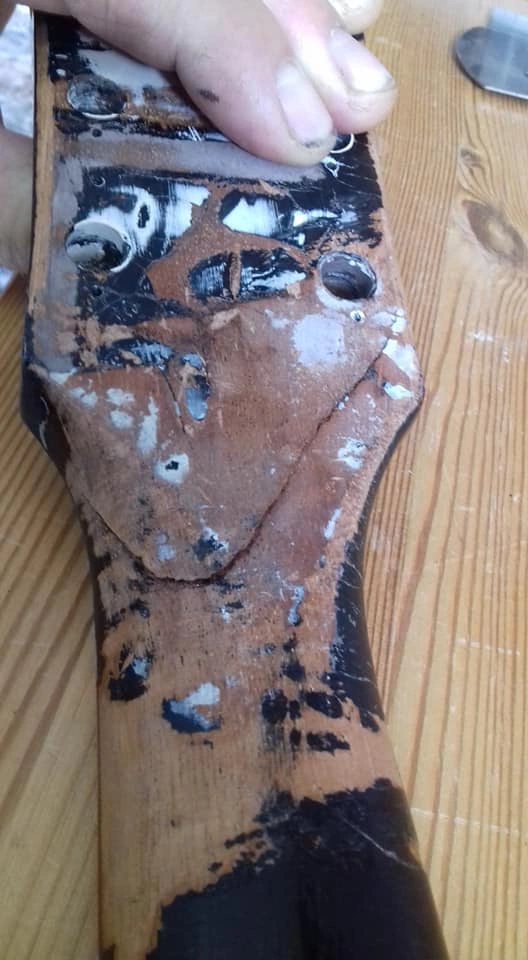 Gibson Les Paul Halsbruch Reparatur – Detailansicht 6 – Gitarrenreparatur Heier Guitars